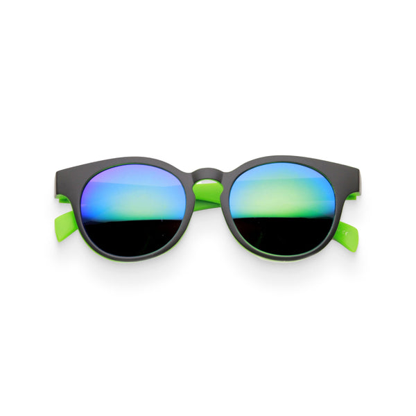 Black & Green Mirrored Party Sunglasses