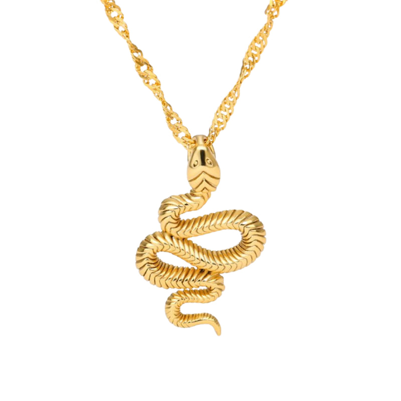 Snake Shaped Pendant Necklace