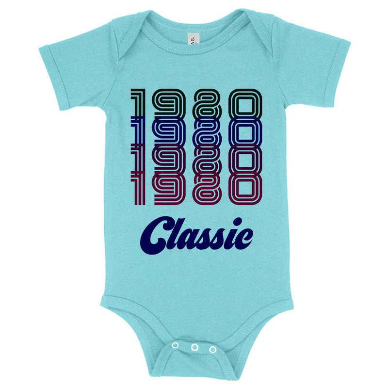 Baby 1980 Classic Onesie - 1980 Onesie - 80s Onesie