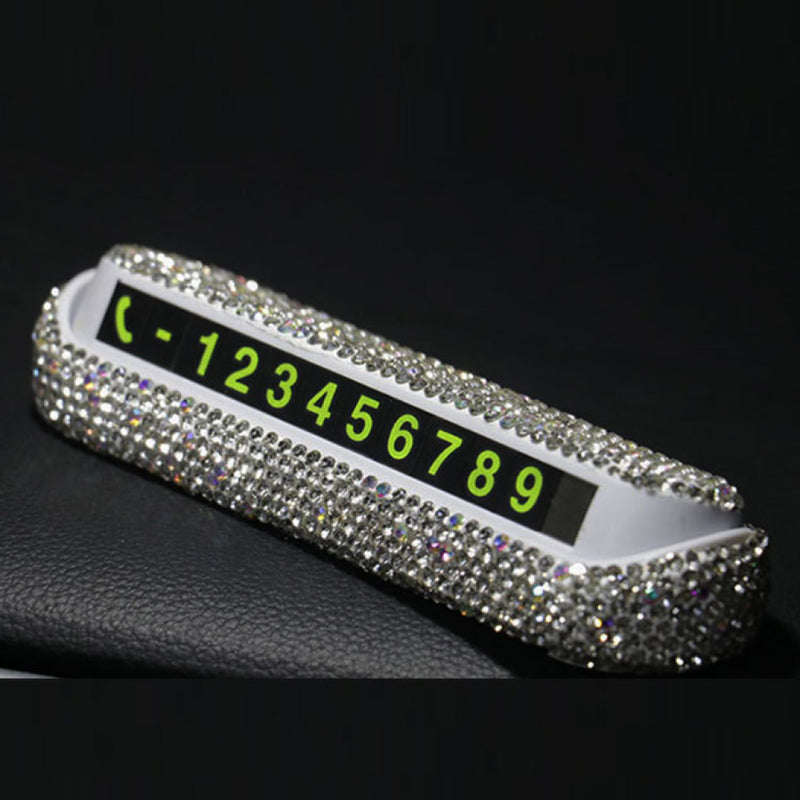 Bedazzled Phone Number Placard