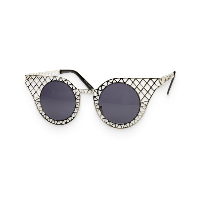 Women’s Silver & Smoke Indie Metal Sunglasses