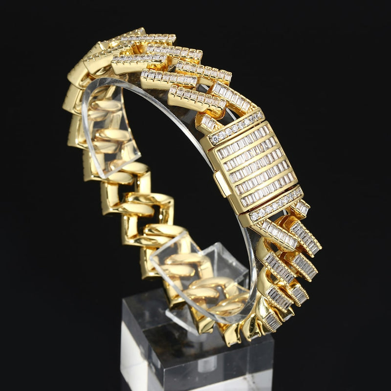 Faux Diamond Chain Bracelet