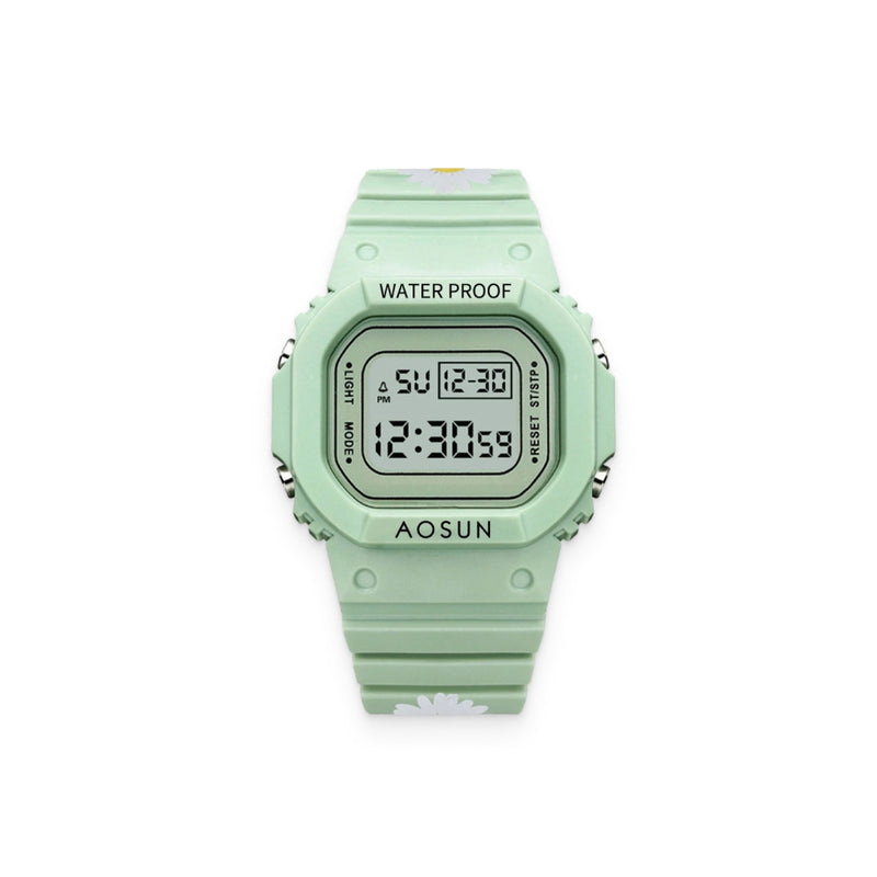 Green Silicone Watch