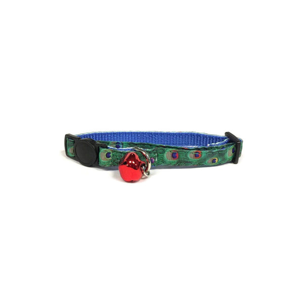 Peacock Feather Cat Collar