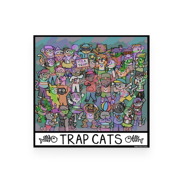 Trap Cats Dance Party Magnet