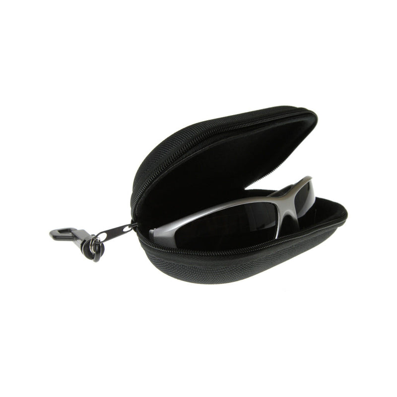 Black Zippered Nylon Sunglasses Case