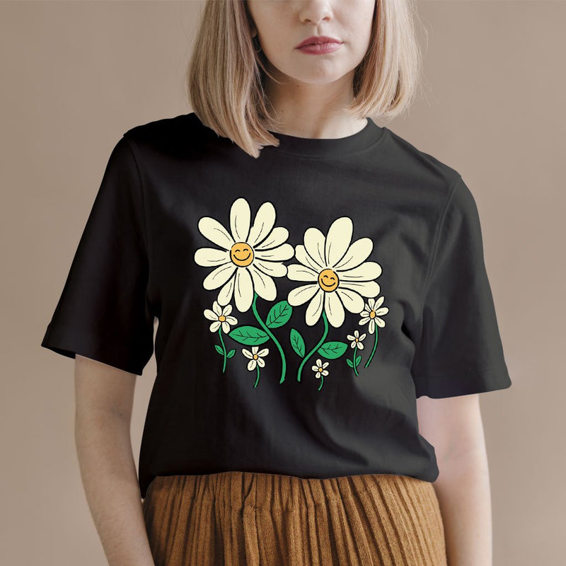 Flower T-Shirt - Women's Flower T-Shirt - Cute T-Shirt