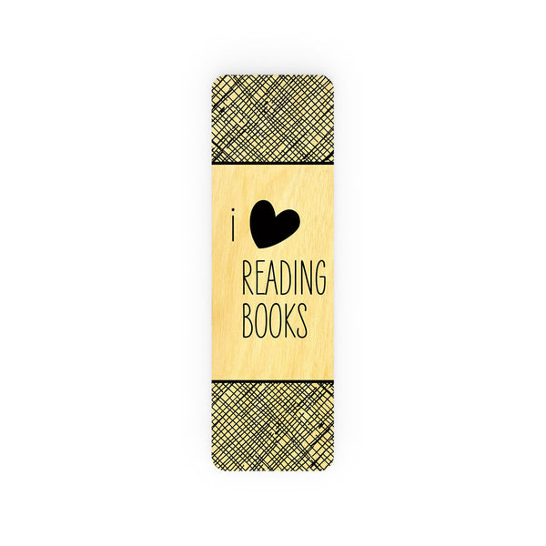 'I Love Reading Books' Bookmark