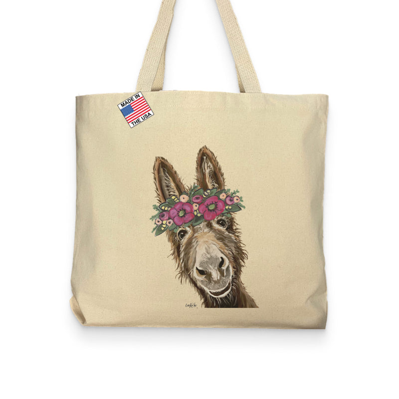 Donkey Lover Pocket Tote Bag