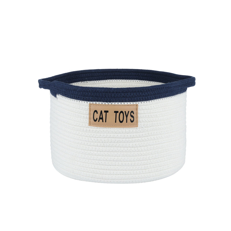Cat Toy Rope Cotton Basket