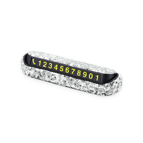 Bedazzled Phone Number Placard