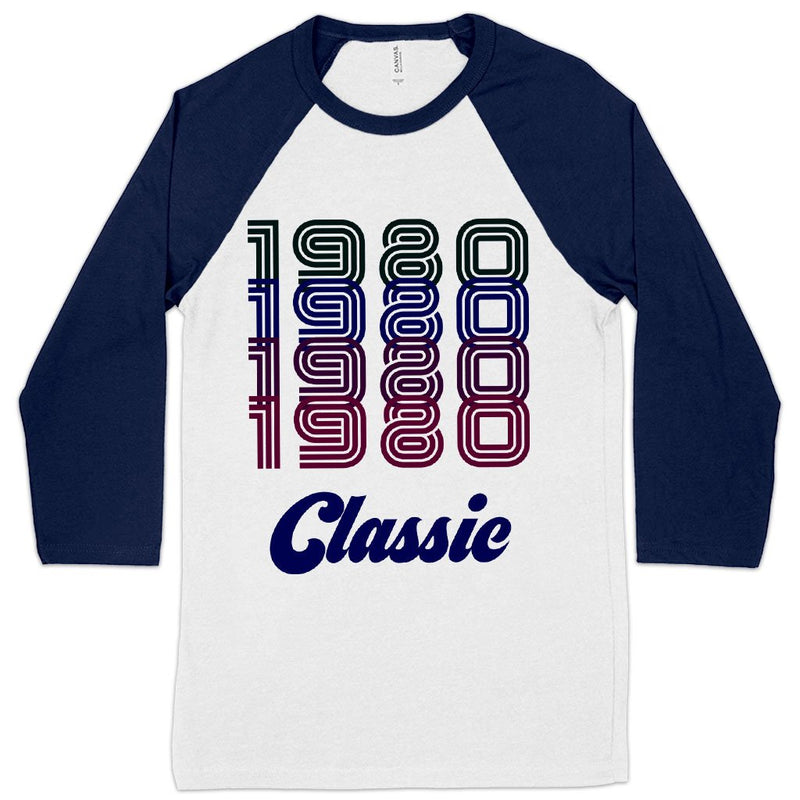1980 Classic Baseball T-Shirt - 1980 T-Shirt - 80s Tee Shirt