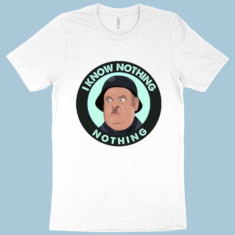 I Know Nothing T-Shirt - Hogan's Heroes T-Shirts