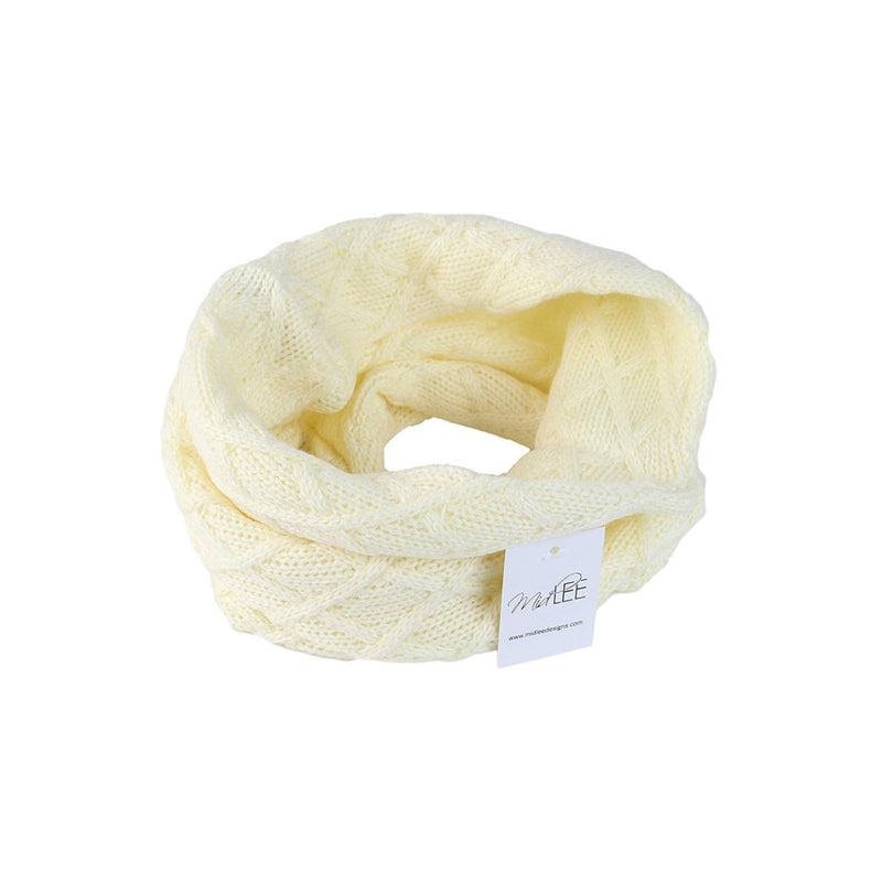 Cream Knit Infinity Scarf for Dogs