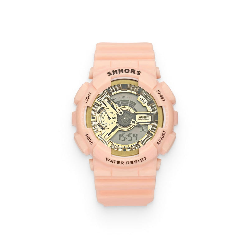 Pink Unisex Sports Wrist Watch