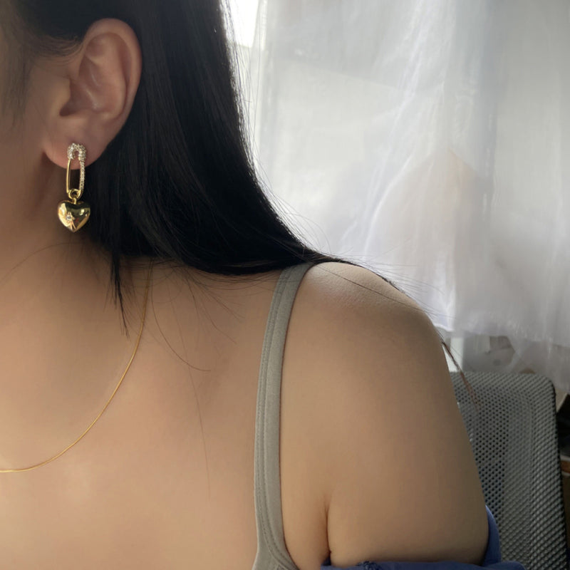 Asymmetrical Love Earrings