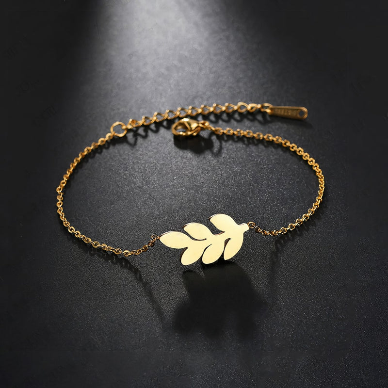 Adjustable Leaf Bracelet