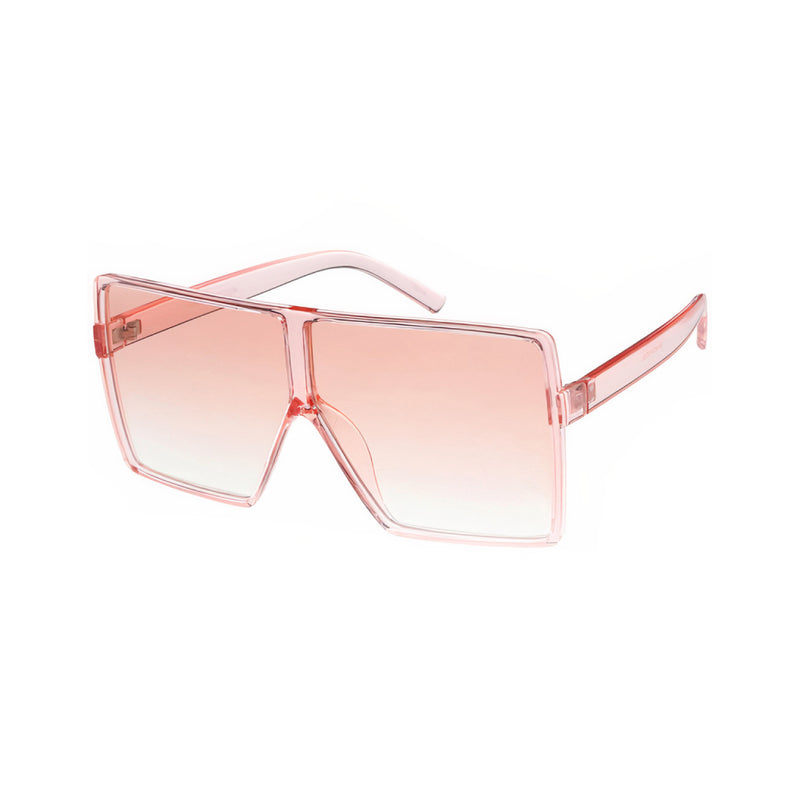 Pink Women’s Oversize Flat-Top Festival Sunglasses