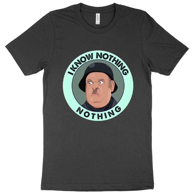 I Know Nothing T-Shirt - Hogan's Heroes T-Shirts