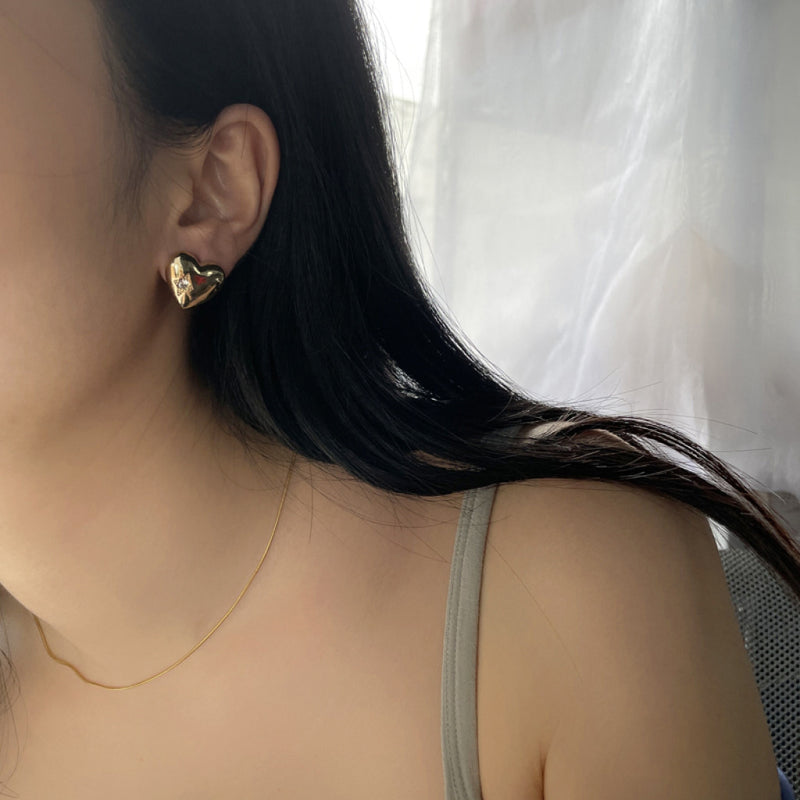 Asymmetrical Love Earrings