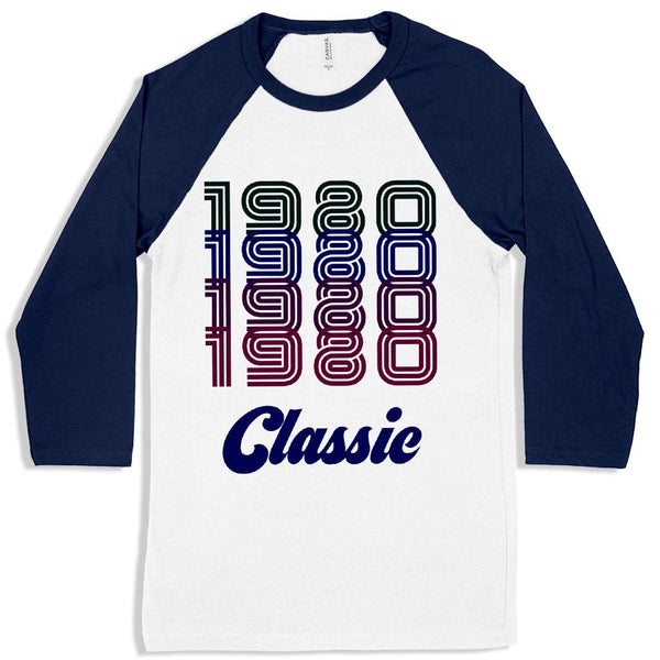 1980 Classic Baseball T-Shirt - 1980 T-Shirt - 80s Tee Shirt