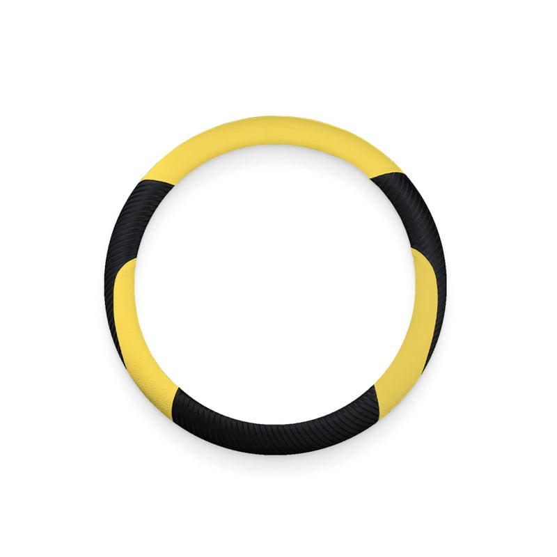 Yellow & Black Soft Steering Wheel Wrap