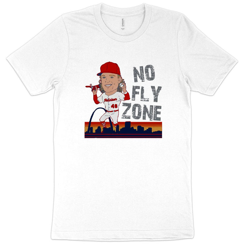 No Fly Zone T-Shirt - Harrison Bader T-Shirt - Baseball T-Shirt